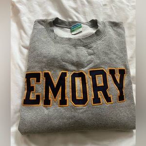 Emory University Gray Champion Sweatshirt Size Large